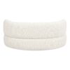 Shep - Curved Dog Sofa Bed Medium - Ivory White - Image 3
