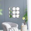 Contemporary Decorative Mirror With Mininalist Style For Bedroom, Liveroom & Entryway - Champagne - Image 3