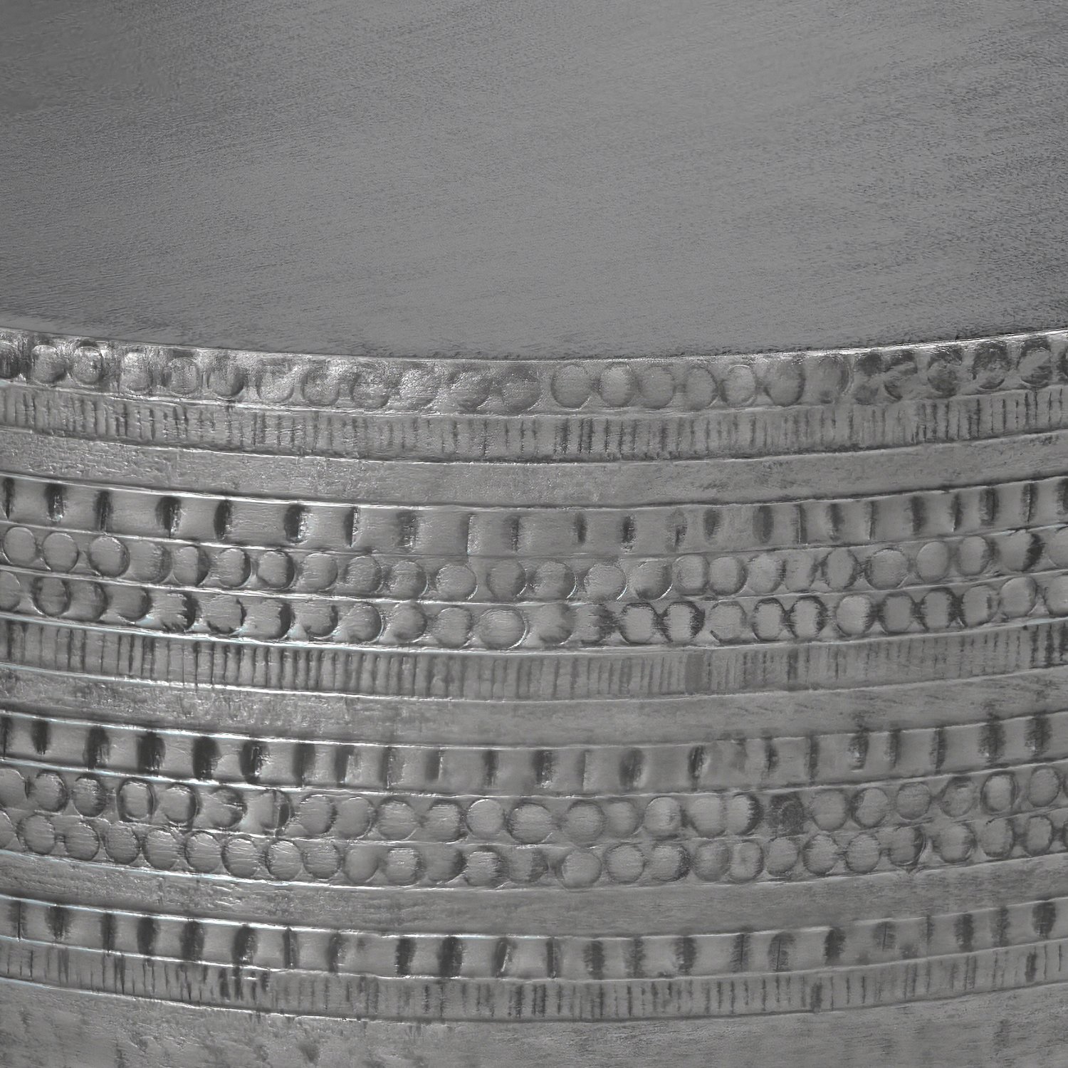 Johnsen - Metal Coffee Table - Antique Silver - Image 7