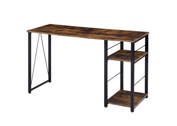 Vadna - Writing Desk - Weathered Oak / Black