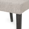 Contemporary Dining Chair With Upholstered Seating - Light Gray - Image 13