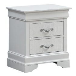 Lorana - Nightstand - Silver Champagne