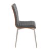 Mason - Contemporary Dining Chair With Swivel (Set of 2) - Walnut / Gray - Image 3