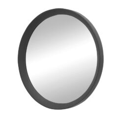 Transitional Decor Style Mango Wood Wall Mirror Wall Decor With Frame Of Solid Mango Wood For Bathroom, Entryway Console Lean Against Wall - Black
