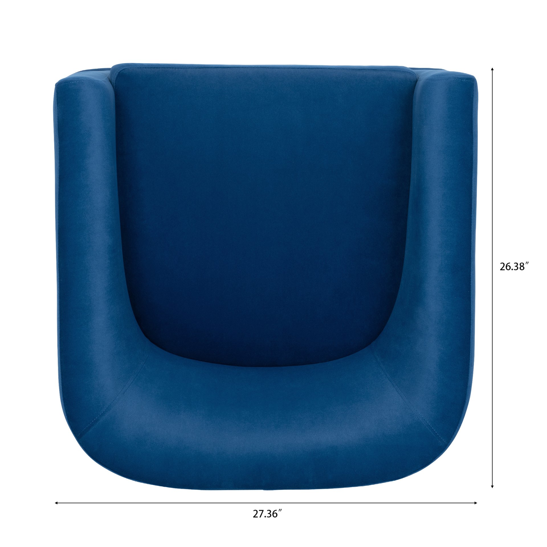 27.36" Wide Swivel Chair - Blue - Image 16
