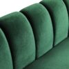 Miranda - Velvet 3 Seater Sofa With Channel Stitching - Emerald - Image 9