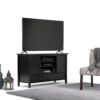 Warm Shaker - TV Media Stand Handcrafted - Black - Image 9