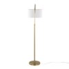 Salon Reader Contemporary Floor Lamp - Gold / White - Image 5