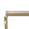 Console Table With Mirrored Glass Top, Modern Entryway Table For Living Room Foyer Entryway - Gold - Image 9