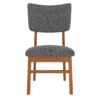 Mid Century Modern Dining Table Set For 4, Solid Wood Dining Table And Solid Wood Chairs, 5 Pieces Farmhouse Dining Table And 4 Upholstered Chairs - Brown / Gray - Image 17