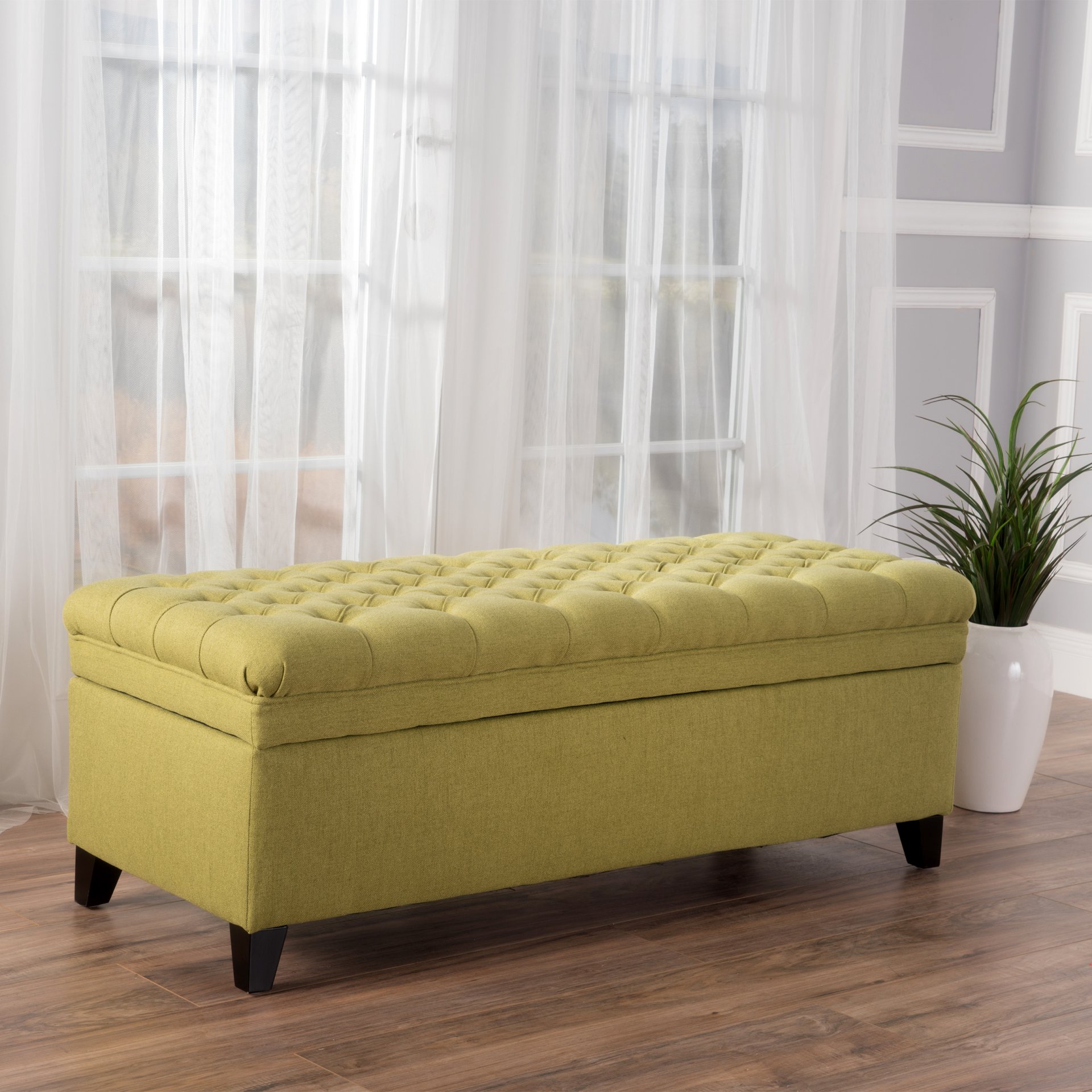 Juliana - Storage Ottoman With Extra Seating - Green - Image 3