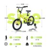 Kids Bike, 16" Kids' Bicycle With Training Wheels For Boys Age 4-7 Years - Yellow - Image 5