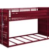 Cargo - Twin Twin Bunk Bed - Red - Image 7