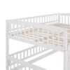 Full Over Full Low Bunk Bed With Slide, Fence And Ladder For Toddler - White - Image 7