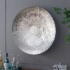 Textured Oversized Disc, Wall Decor For Living Room (Set of 3) - Silver - Image 7