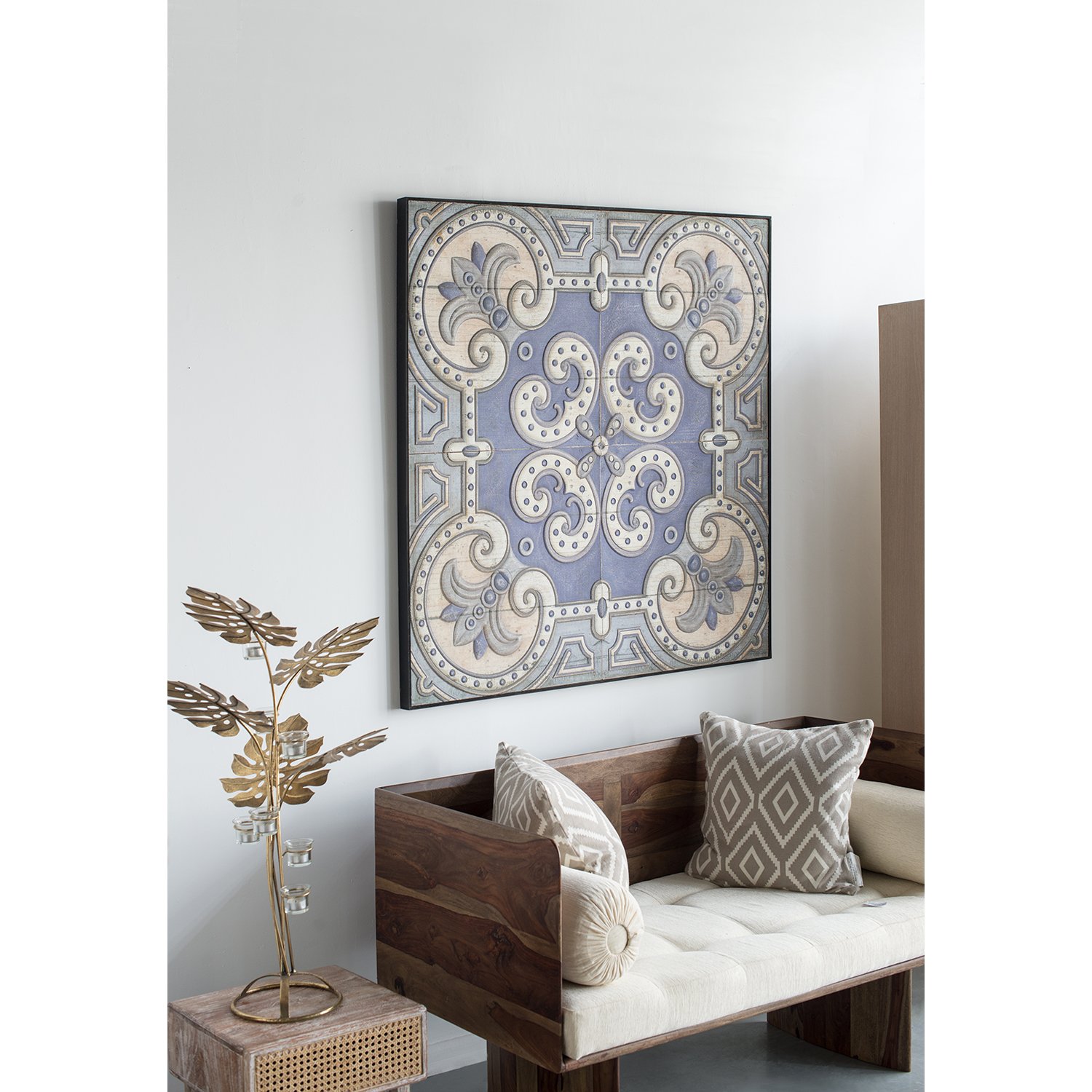Large Wall Art Panel, Square Wall Decor For Living Room Dining Room Office - Multicolor - Image 4