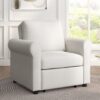 Modern Convertible 3 In 1 Sofa Bed Chair With Adjustable Backrest - Cream - Image 5