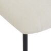 Mid Century 5 Piece Dining Set With Upholstered Dining Chairs And Metal Legs, Solid Wood Top Metal Base Dining Table - Beige / Black - Image 17
