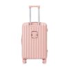 20" / 24" / 28" 3 Pieces / Set Spinner Wheel Luggage, Carry On Suitcase, With Cup Holder & USB Port & Phone Holder - Pink - Image 26