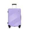3 Piece Luggage Sets Lightweight Suitcase With Two Hooks, Spinner Wheels, (20/24/28) - Light Purple - Image 8