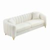 Tufted Oversized Sofa For Living Spaces - Beige - Image 6