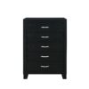 Carlos - 5 Pieces Queen Bedroom Set - Black - Image 4