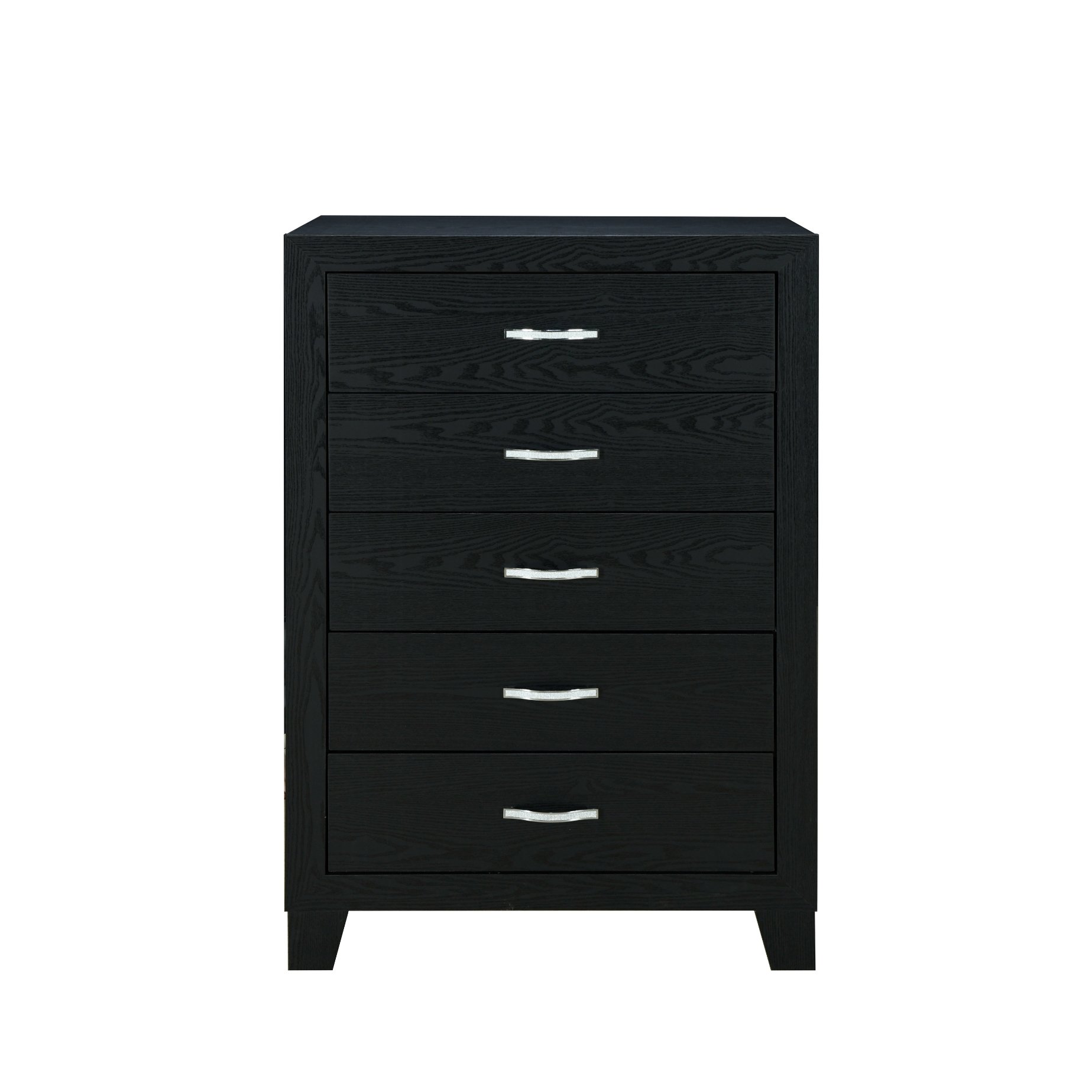 Carlos - 5 Pieces Queen Bedroom Set - Black - Image 4