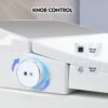 Heated Seat Smart Toilet, One Piece Toilet, Automatic Flush Tank Less Toilet Without Bidet, With Foot Sensor Flush - White Night Light, Knob Control, Power Outage Flushing, Soft Close Cover - White - Image 5