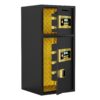 Large Double Door Coin Operated Safe, Digital Security Safe With Fireproof And Waterproof Bag, 6.5 Cubic Feet Safe Box With Hidden Code Function For Home - Black - Image 8