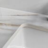 Marble Vanity Top With Undermount Sink And Backsplash, Sintered Stone - Carrara White - Image 2