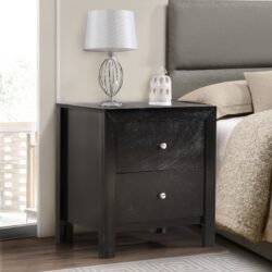 Elegantly Designed Nightstand - Black