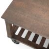 Harding - Square Coffee Table - Distressed Dark Brown - Image 6