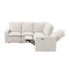 Power Recliner Chair Home Theater Seating Soft Chair With USB Port For Living Room, Bedroom, Theater Room - Beige - Image 12