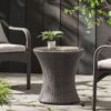 Thrive - Hourglass Rattan Table With No Glass Top - Gray - Image 4