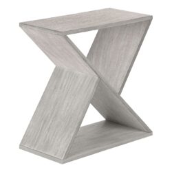 Accent Side Table, Contemporary - Gray Wash