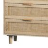 Rattan Storage Cabinet With 6 Drawers For Bedroom And Living Room - Natural - Image 9