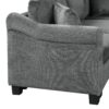 U Shaped Sectional Sofa Chenille Upholstered With Movable Storage Ottoman - Dark Gray - Image 21