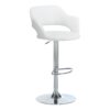 Swivel Bar Stool Adjustable Bar Height - White - Image 8
