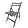 Folding Special Event Chairs, Foldable Style (Set of 4) - Gray - Image 3