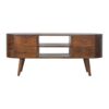 Rounded Entertainment Unit - Chestnut - Image 2