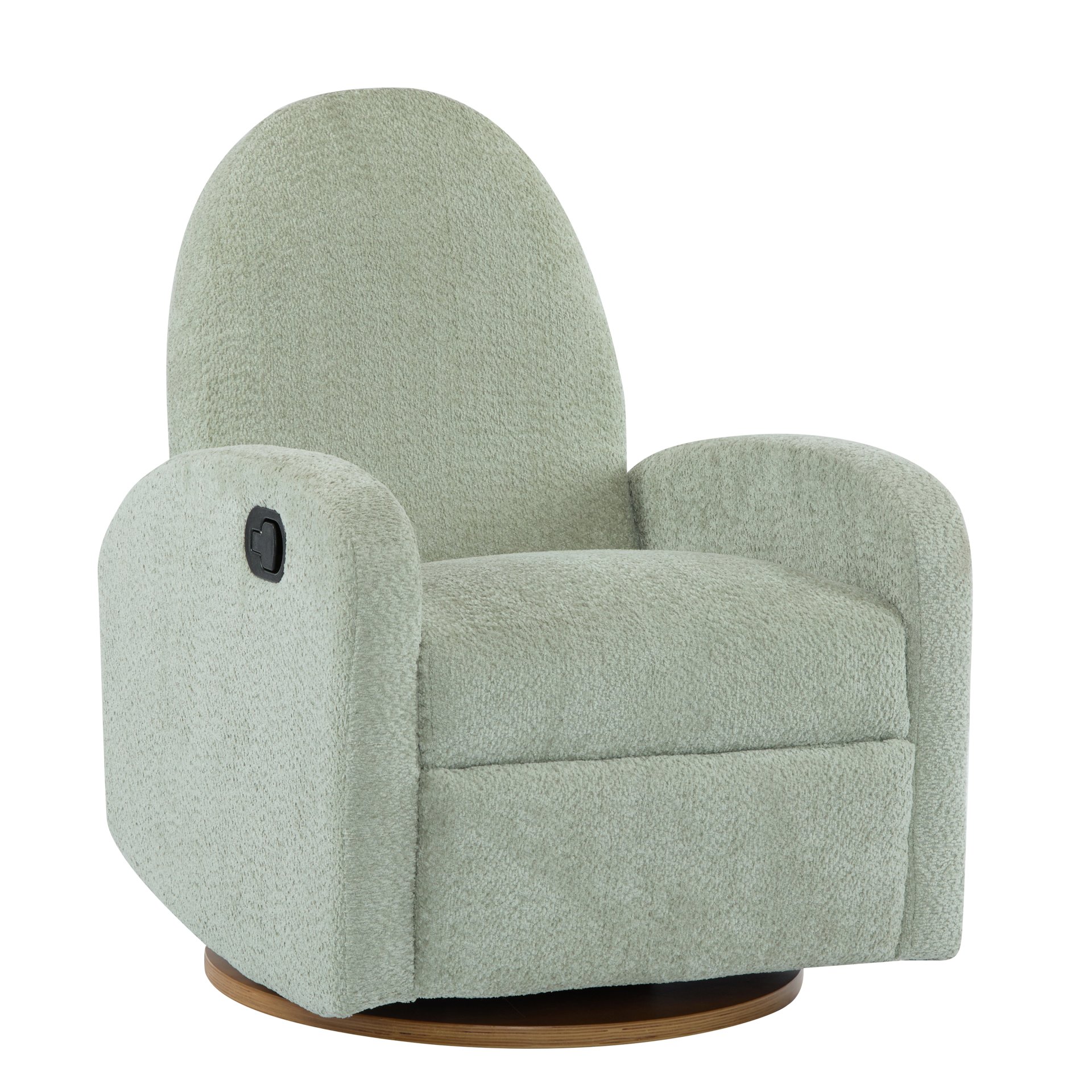 Modern 360 Swivel And Glider Recliner Chair - Light Green - Image 4