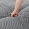 360° Swivel Sofa Chair Accent Barrel Chair With Dual Layer Cushion And 3 Removable Pillows, Corduroy - Gray - Image 15