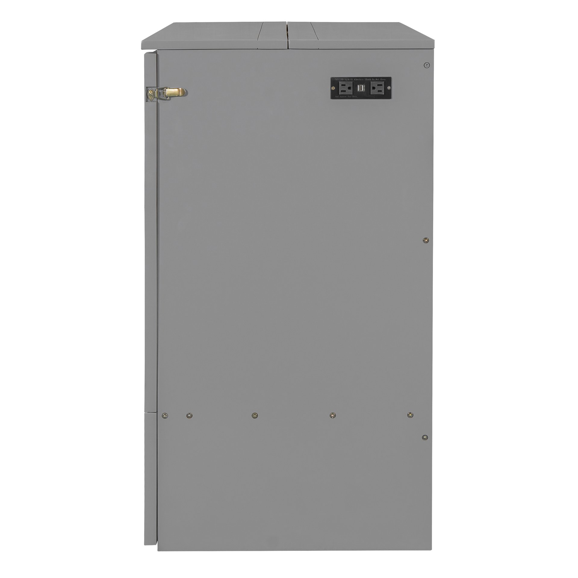 Full Size Murphy Bed With Drawer And A Set Of Sockets & USB Ports, Pulley Structure Design - Gray - Image 18