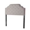 Luella - Button Tufted Full / Queen Upholstered Metal Panel Headboard - Light Gray - Image 6