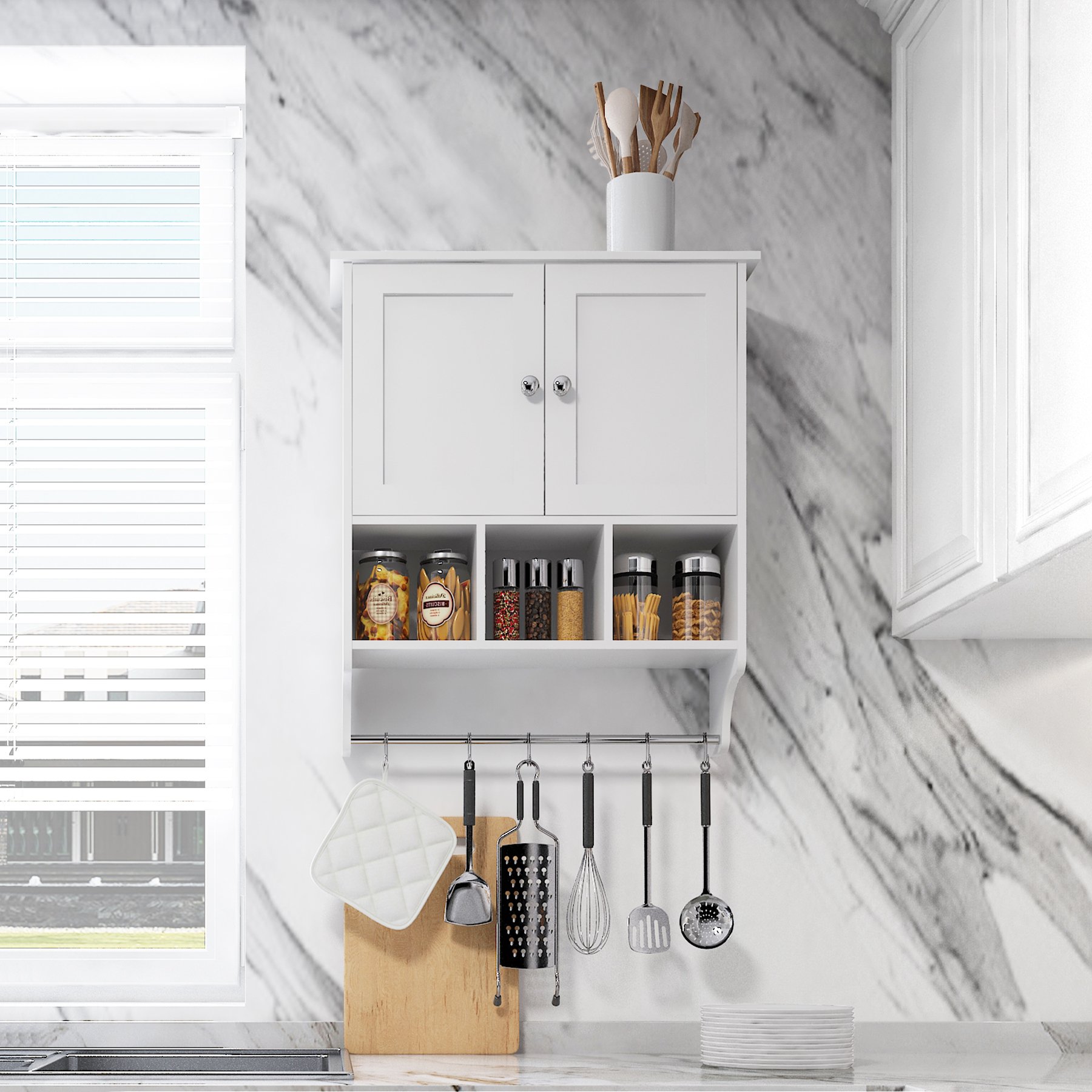 Bathroom Cabinet - White - Image 5