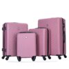 Luggage 4 Piece Lightweight Suitcase With Rotating Wheels, 24" And 28" With Tsa Lock, (16/20/24/28) - Pink - Image 7