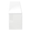TV Stand, Console, Media Entertainment Center, Storage Cabinet, Glossy Contemporary & Modern - White - Image 3