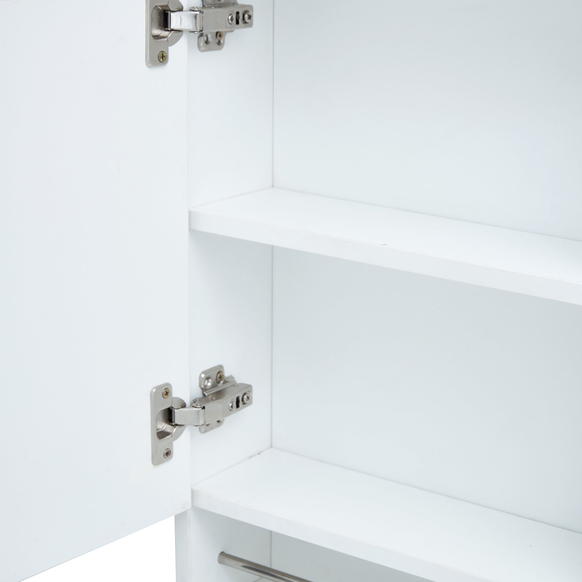 Wall Mounted Bathroom Storage Cabinet With Mirror Door, Medicine Cabinet, Over The Toilet Storage Cabinet With Shelves And Towel Rack - White - Image 15