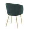Lindsey - Contemporary Chair - Gold / Green - Image 3