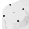 Round Petal Shaped Coffee Table Style Center Table With 3 Thick Legs Minimalist Irregular End Table With Sleek Round Edges For Living Room - White - Image 13